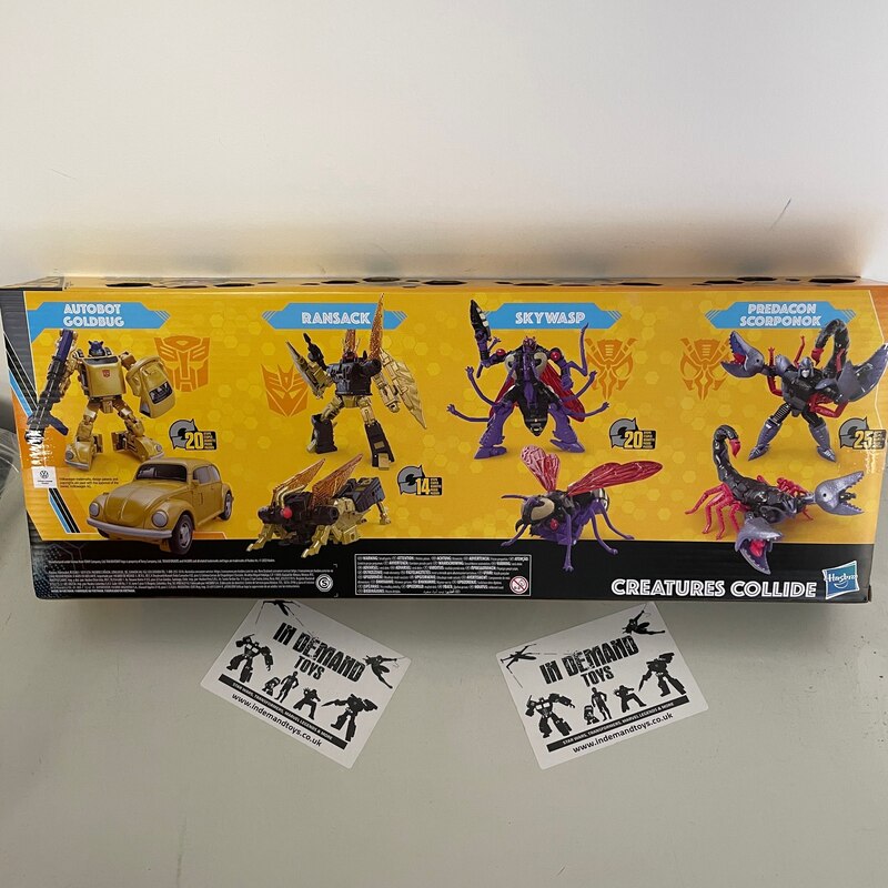 First Look at Transformers Legacy Buzzworthy Bumblebee Creatures Collide 4  Pack!